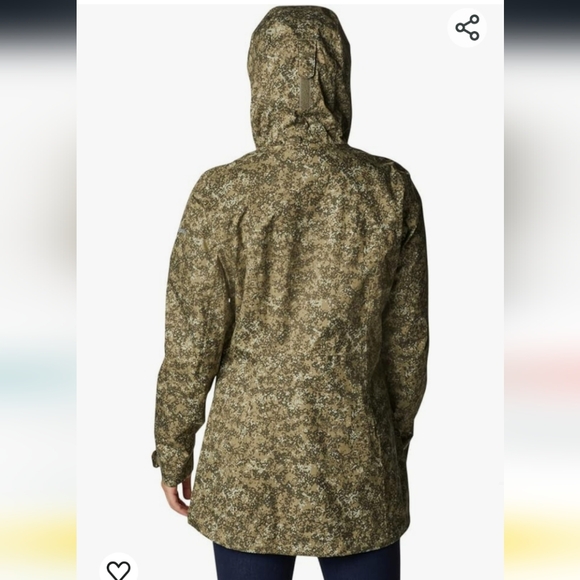 Columbia Women's Splash a Little Ii Jacket, Safari Dotty Disguise Print, Medium - Picture 5 of 6